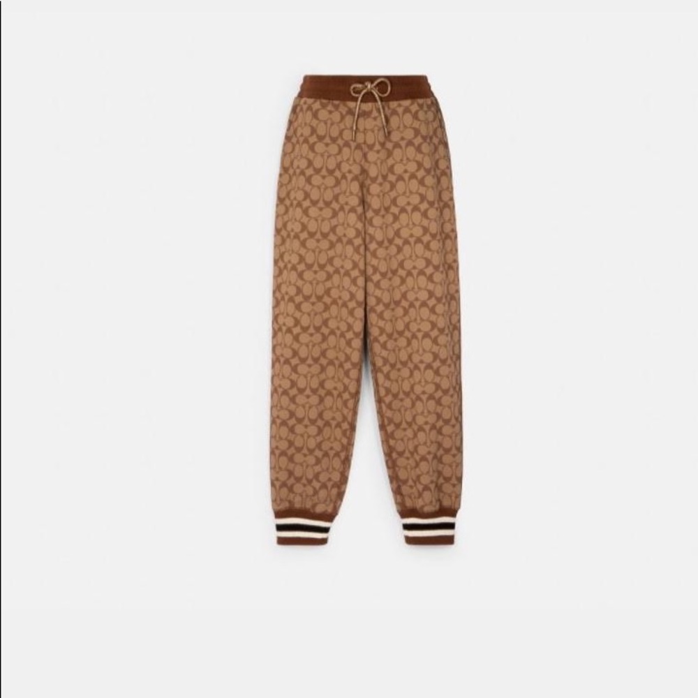 Coach X Jennifer Lopez Signature Set! Large Sweatpants Joggers + Hoodie set - Picture 2 of 7